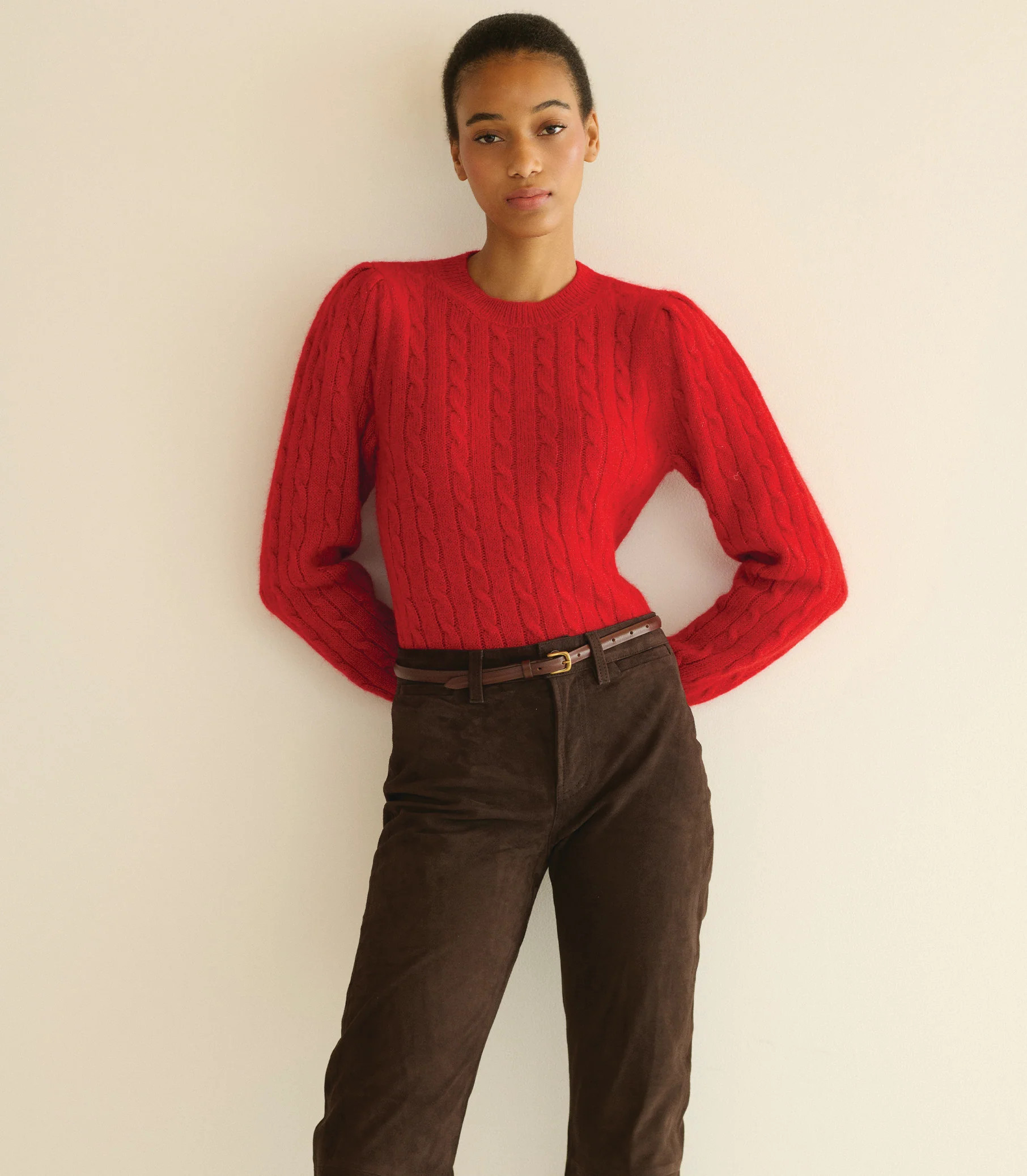 Lindon Sweater - Cerise | DÔEN | DOEN