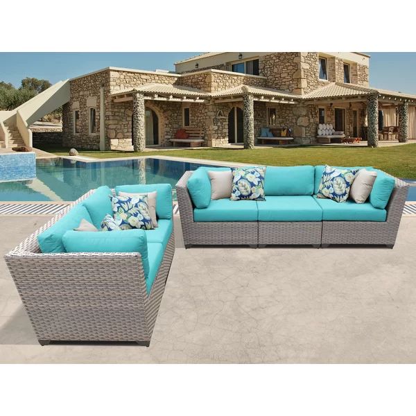 Merlyn 5 Piece Sofa Seating Group with Cushions | Wayfair North America