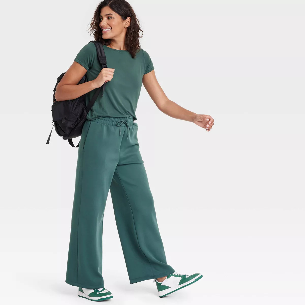 Women's Airy Sleek High-Rise Wide Leg Sweatpants - All In Motion™ | Target