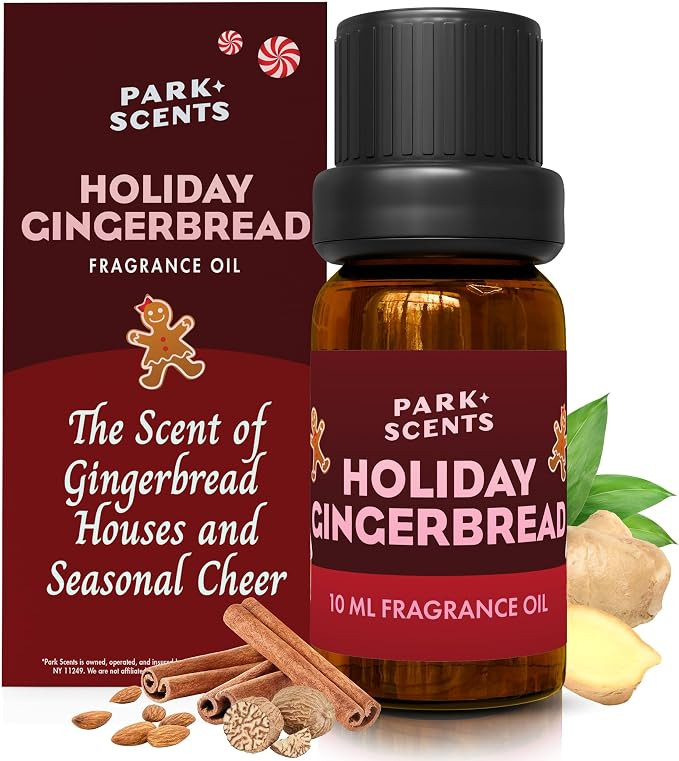 Holiday Gingerbread Fragrance Oil – Theme Park Winter Holiday Xmas Christmas Essential Oils for... | Amazon (US)