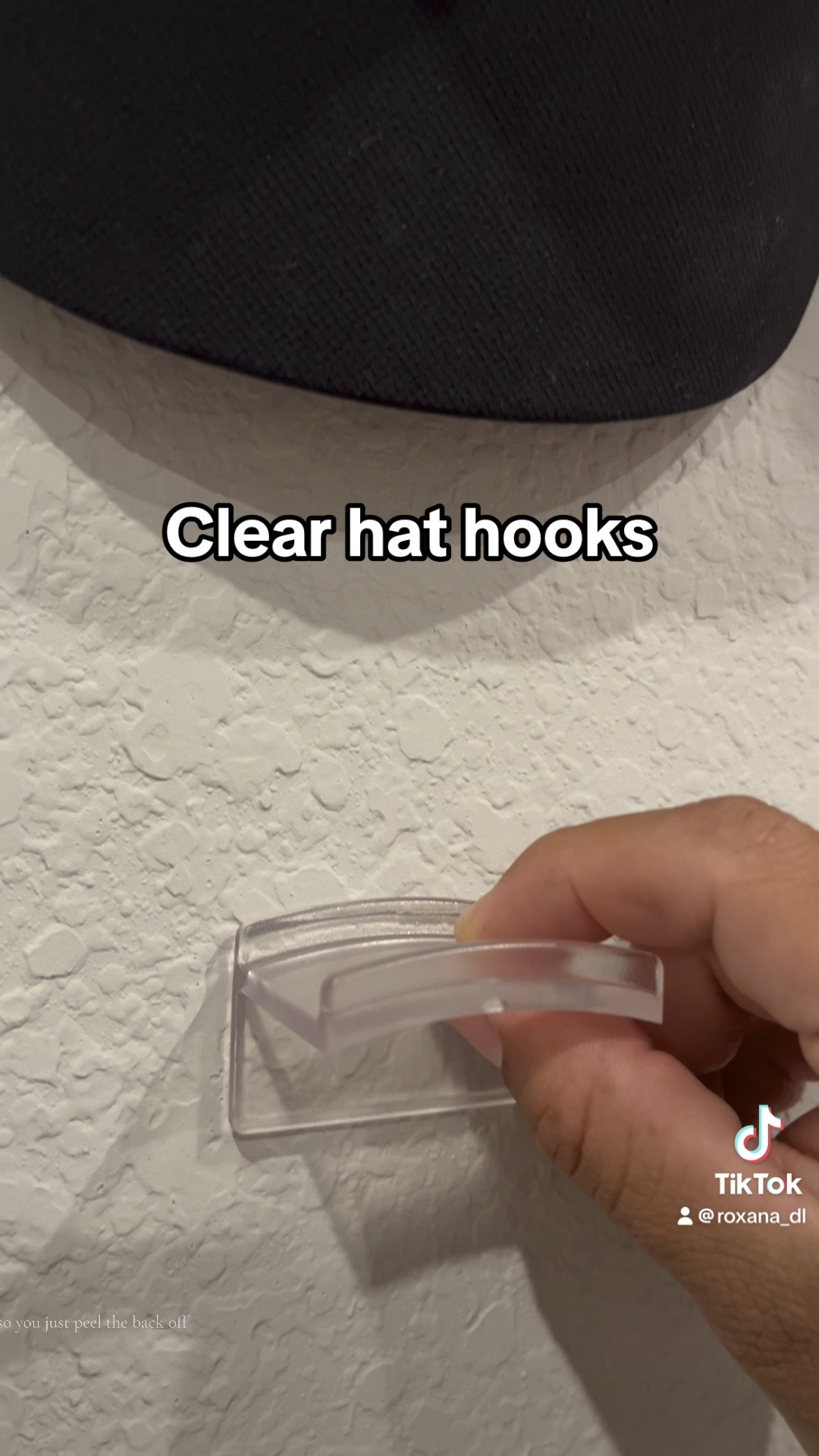 Home | Clear hat hooks with adhesive back. 

#LTKhome #LTKfamily #LTKVideo