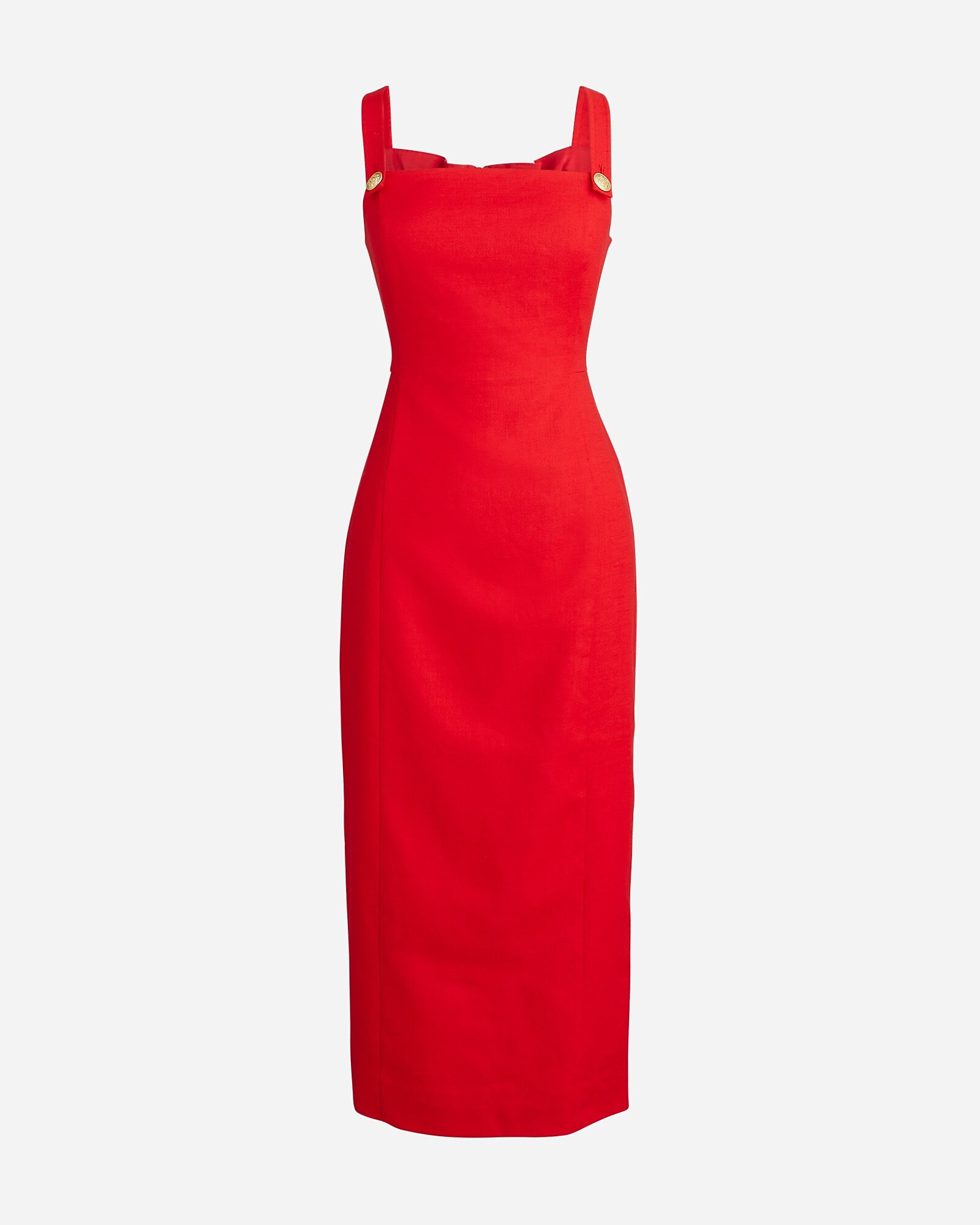 Stretch linen-blend sheath dress | J. Crew US