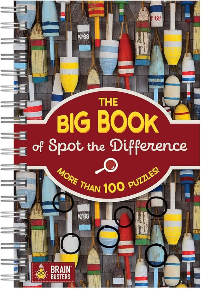 The Big Book Of Spot the Difference: 100+ Picture Puzzles for Adults - Includes Spiral Bound / La... | Amazon (US)