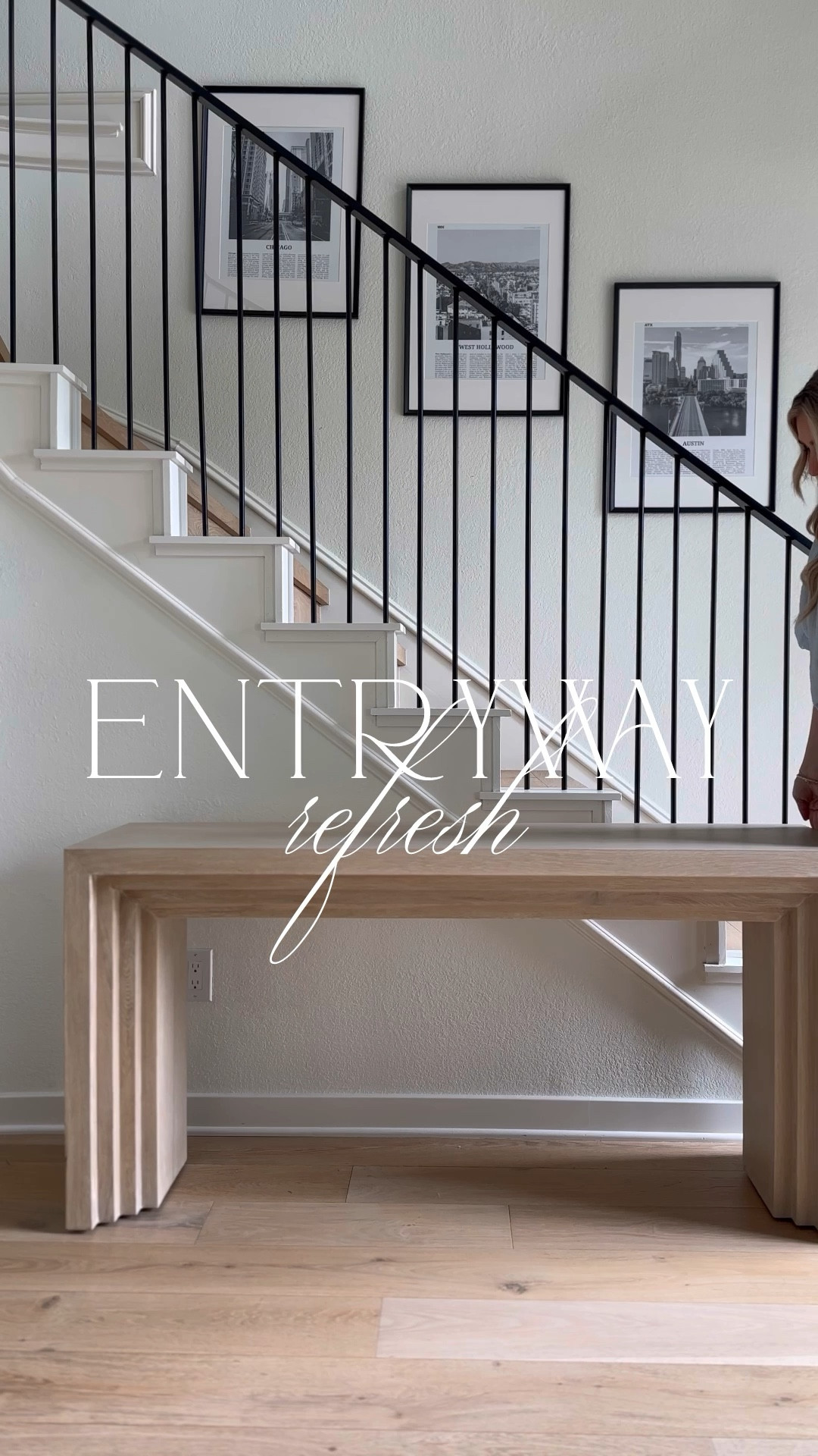 Entryway decor refresh! Including my console table and faux tree from Amazon! 

#LTKHome #LTKSaleAlert #LTKStyleTip