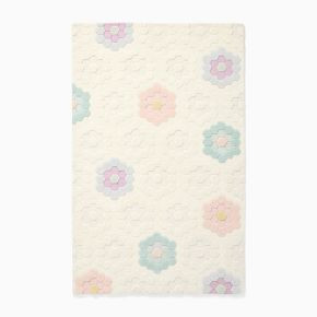 Kids Daisy Quilted Rug | West Elm (US)