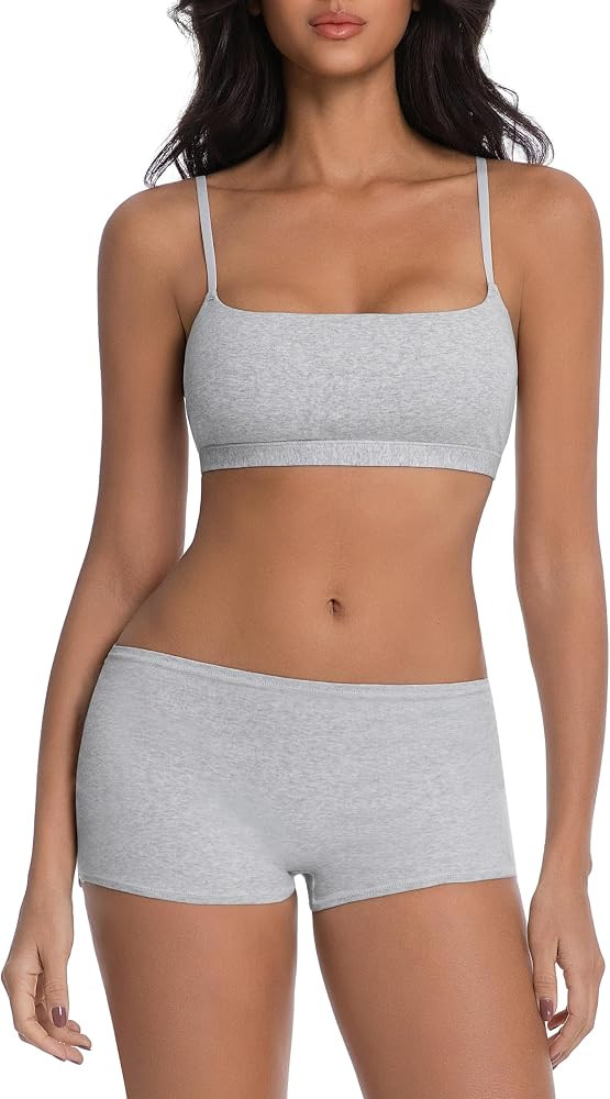 Abonlen Lounge Sets for Women 2 Piece Pajamas Camisole Tops With Shorts Sleepwear Tank Tops | Amazon (US)