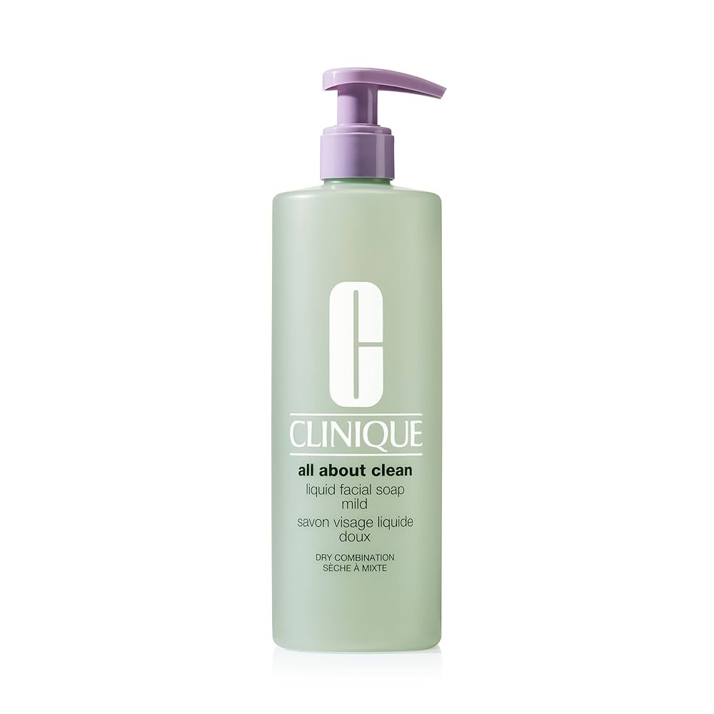 Clinique 3-Step All About Clean Liquid Gentle Facial Cleanser Soap For Dry Combination Skin | Typ... | Amazon (US)