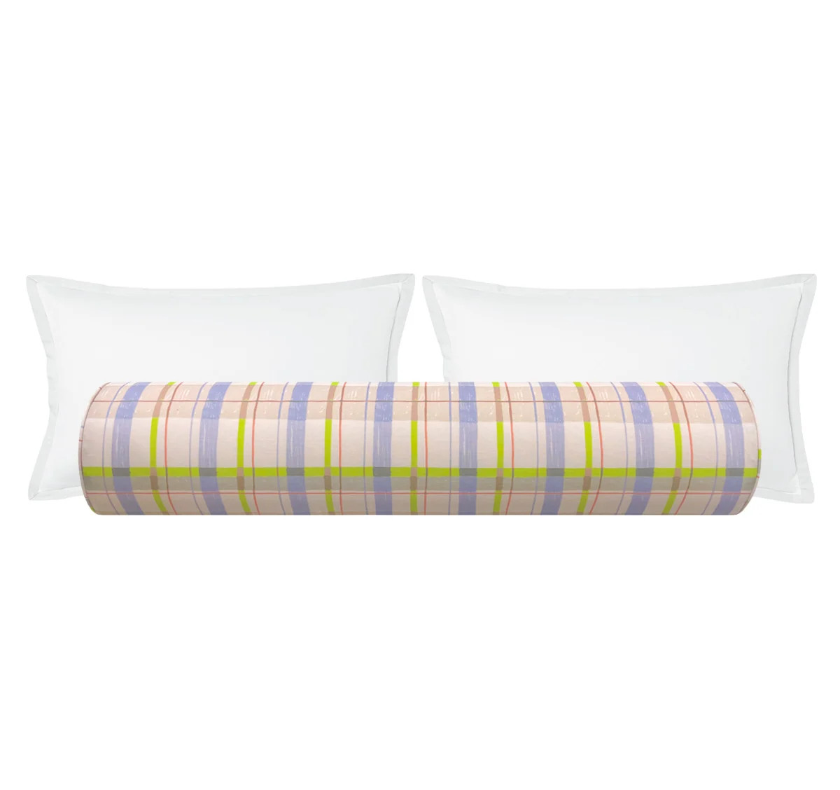 THE BOLSTER :: PLAID // GRAPE | TEIL TEXTILES | LITTLE DESIGN LLC