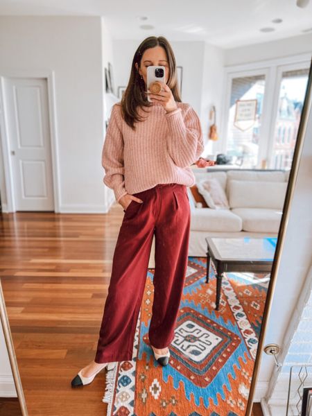 Sweater TTS (small), pants big (25, sized down) Madewell + Old Navy try on - fall style - sweaters - fall pants - mix and match tops

#LTKCyberweek #LTKSeasonal #LTKstyletip