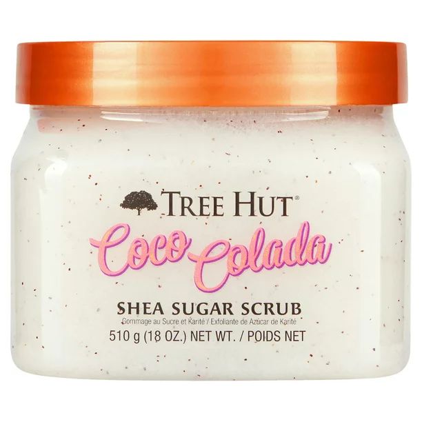 Tree Hut Coco Colada Shea Sugar Exfoliating and Hydrating Body Scrub, 18 oz. - Walmart.com | Walmart (US)