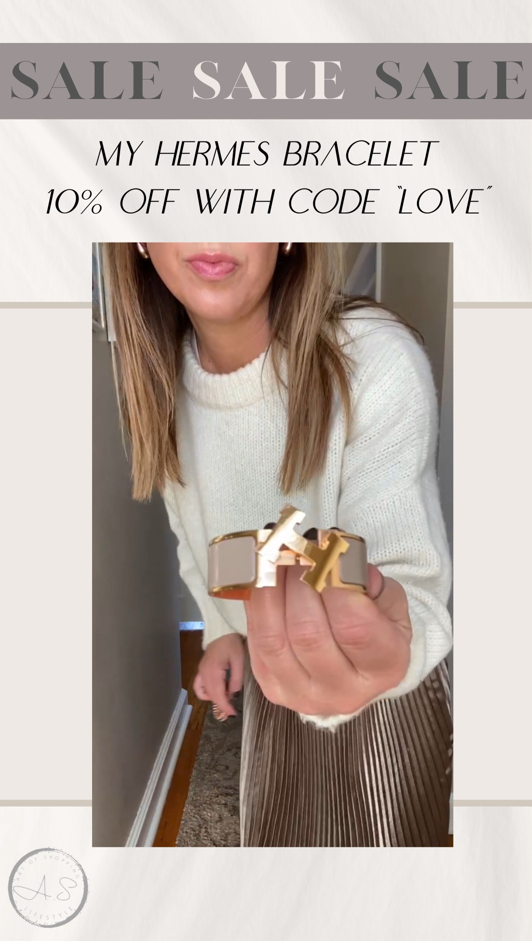 Found my Hermes Clic Clac H bracelet on sale!  Plus use coupon code LOVE to receive an additional discount.  Would make an amazing Valentine’s Day gift!! 

#LTKWorkwear #LTKSaleAlert #LTKGiftGuide