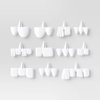 10pc Silly Push in Teeth Carving Halloween Decorative Prop Kit White - Hyde and EEK! Boutique™ | Target