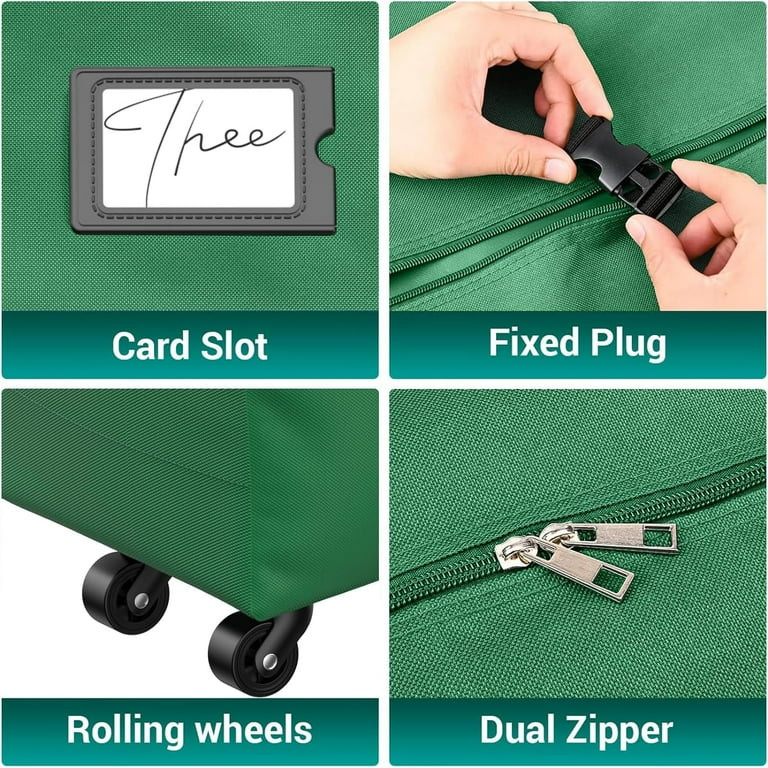 Rolling Christmas Tree Storage Bag, Waterproof Anti-Tear Heavy-Duty 600D Oxford Cloth Christmas 9... | Walmart (US)