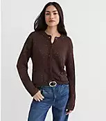 Sequin Sweater Jacket | LOFT