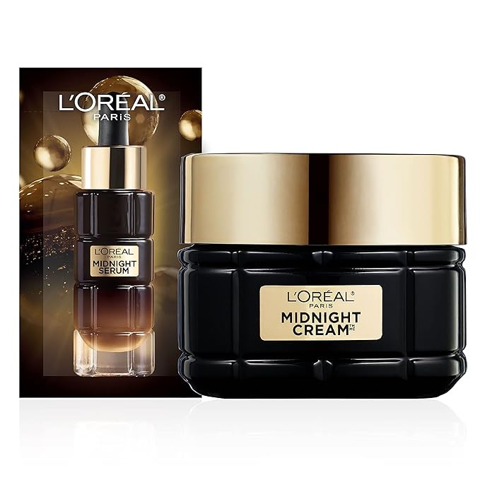 L'Oreal Paris Age Perfect Anti-Aging Midnight Cream, Reduce Wrinkles & Firm 1.7oz + Serum Sample | Amazon (US)