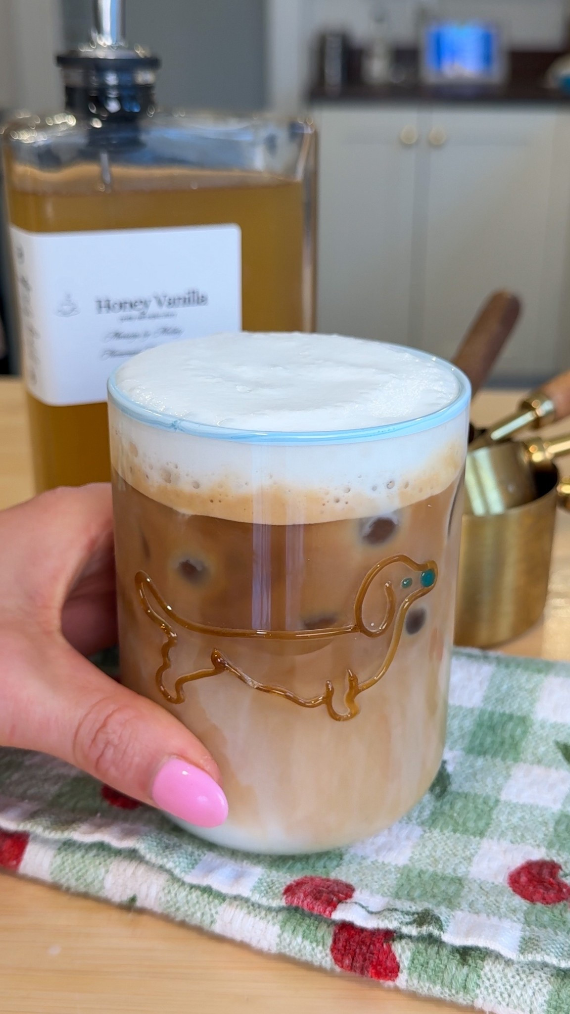 The cutest latte glass! 

#LTKSeasonal #LTKfoodie