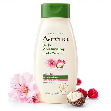 Aveeno Daily Moisturizing Body Wash, Shea Butter Berry, 18 fl. oz | Amazon (US)