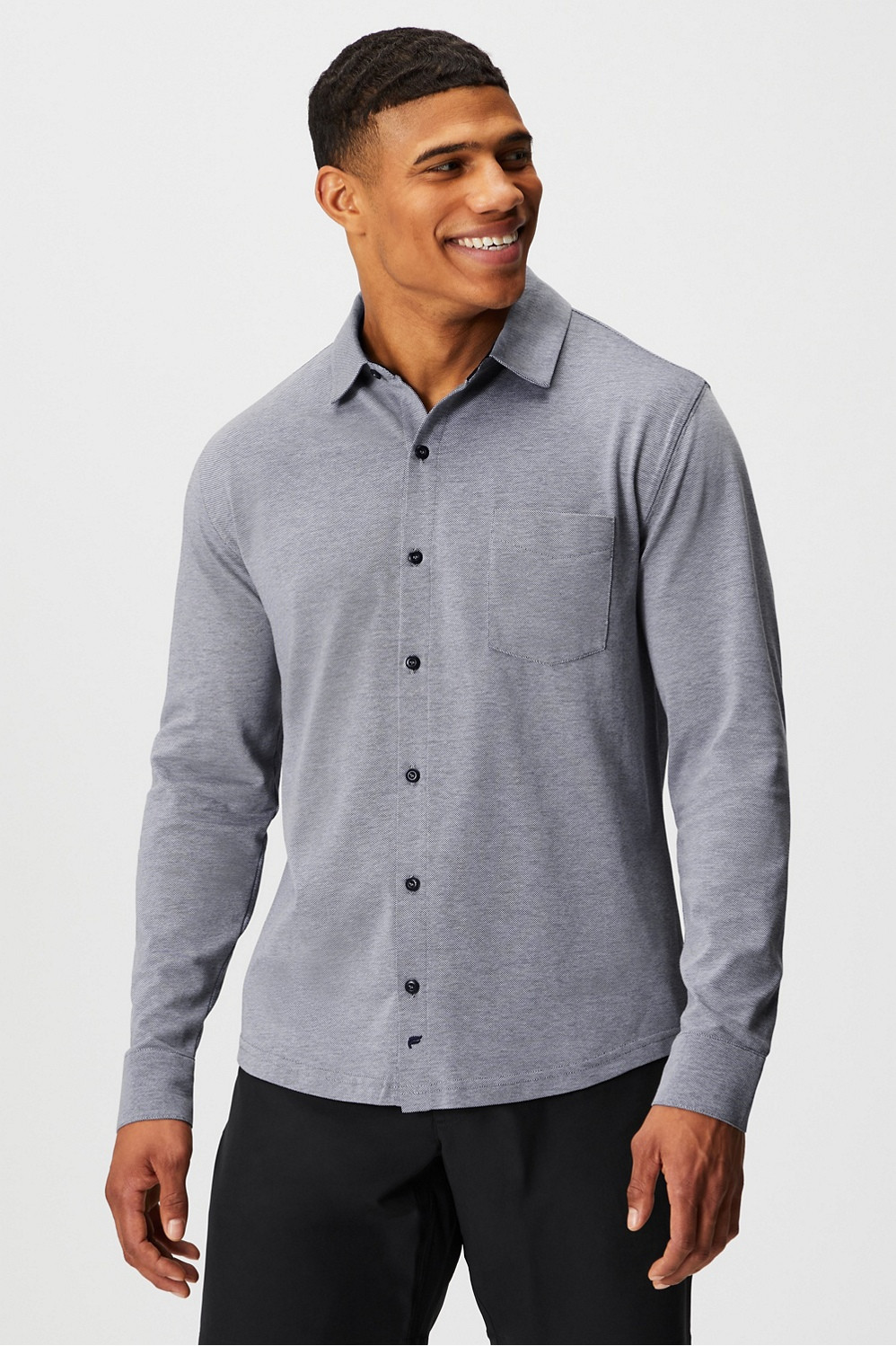The Dash Long Sleeve Button Up | Fabletics - North America