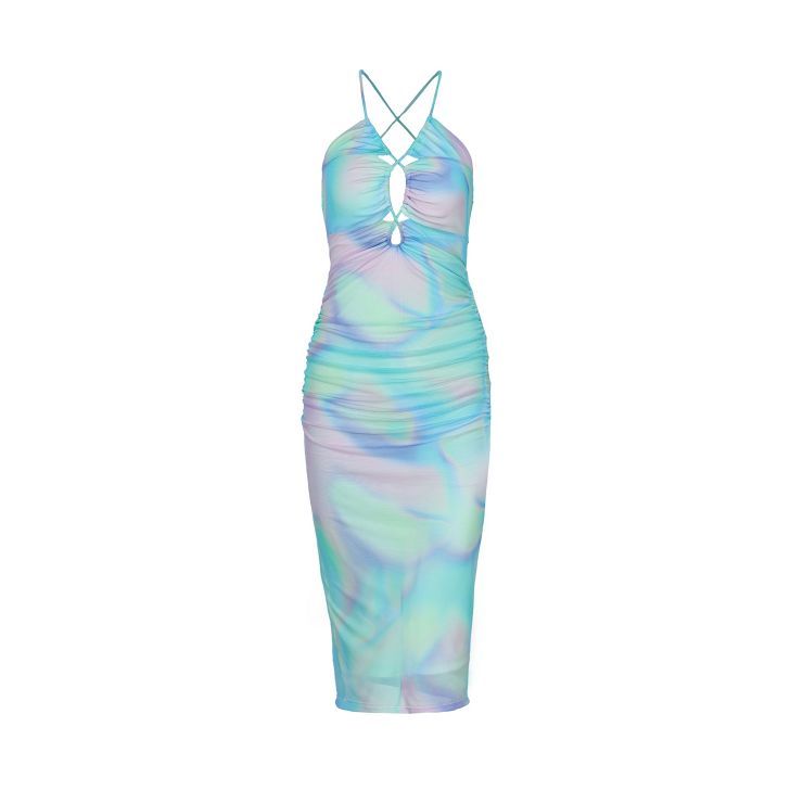Women's Mermaidcore Tie Back Bodycon Dress | Target