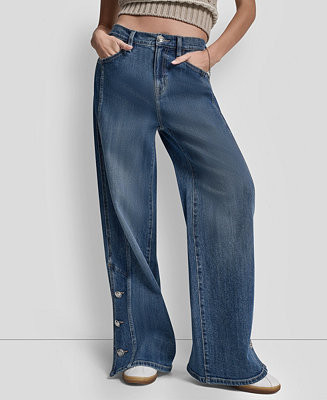 Women's High-Rise Modern Wide Leg Jeans | Macy's