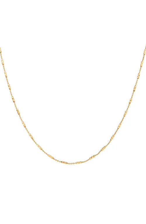 Bearfruit Jewelry Sterling Silver 18k Gold Plated Juliana Basic Chain Necklace at Nordstrom, Size 16 | Nordstrom