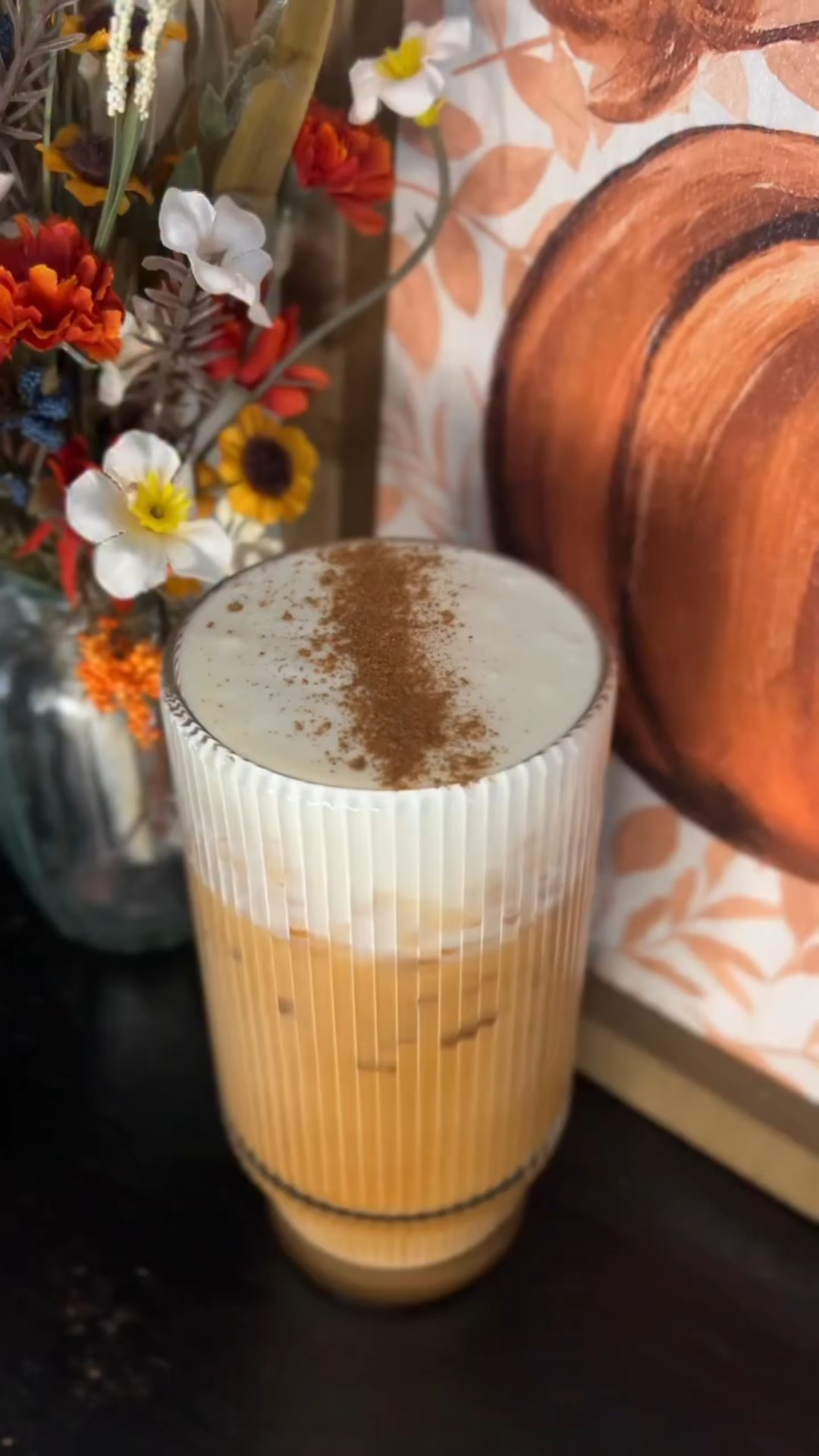 Carrot Cake Shaken Espresso w/ Cream Cheese Cold Foam 🥕🤍

Syrup (recipe can also be found in my recipes highlight) -
•2 cups carrot juice
•2 cups brown sugar
•2 tbsp pumpkin pie spice 
•bring a boil, then simmer for 10-15 minutes

Shaken Espresso -
•bianco doppio @nespressousa 
•carrot cake syrup
•ice
•shake for 30 seconds
•sweet cream creamer (@chobani)

Cold Foam -
•cream cheese
•2 tbsp milk
•3 tbsp heavy cream
•froth until doubled in size/fluffy

•pour cold foam on top of shaken espresso & sprinkle with pumpkin pie spice

✨I’m Meg, the Iced Coffee Connoisseur! I’m bringing you all things coffee — including fun at home recipes & honest reviews of coffee shops all across NJ✨

#athomecoffee #coffeerecipes #athomecoffeerecipes #nespressorecipes #carrotcakelatte #carrotcakesyrup #carrotcakelatterecipe #shakenespresso #shakenespressorecipe #homecoffeerecipes