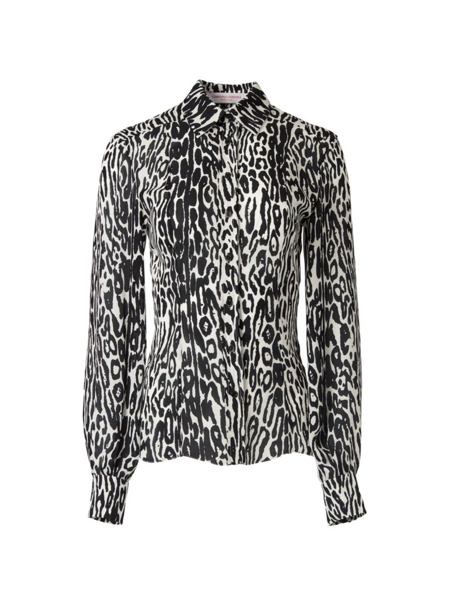 Animal Print Silk Shirt | Saks Fifth Avenue