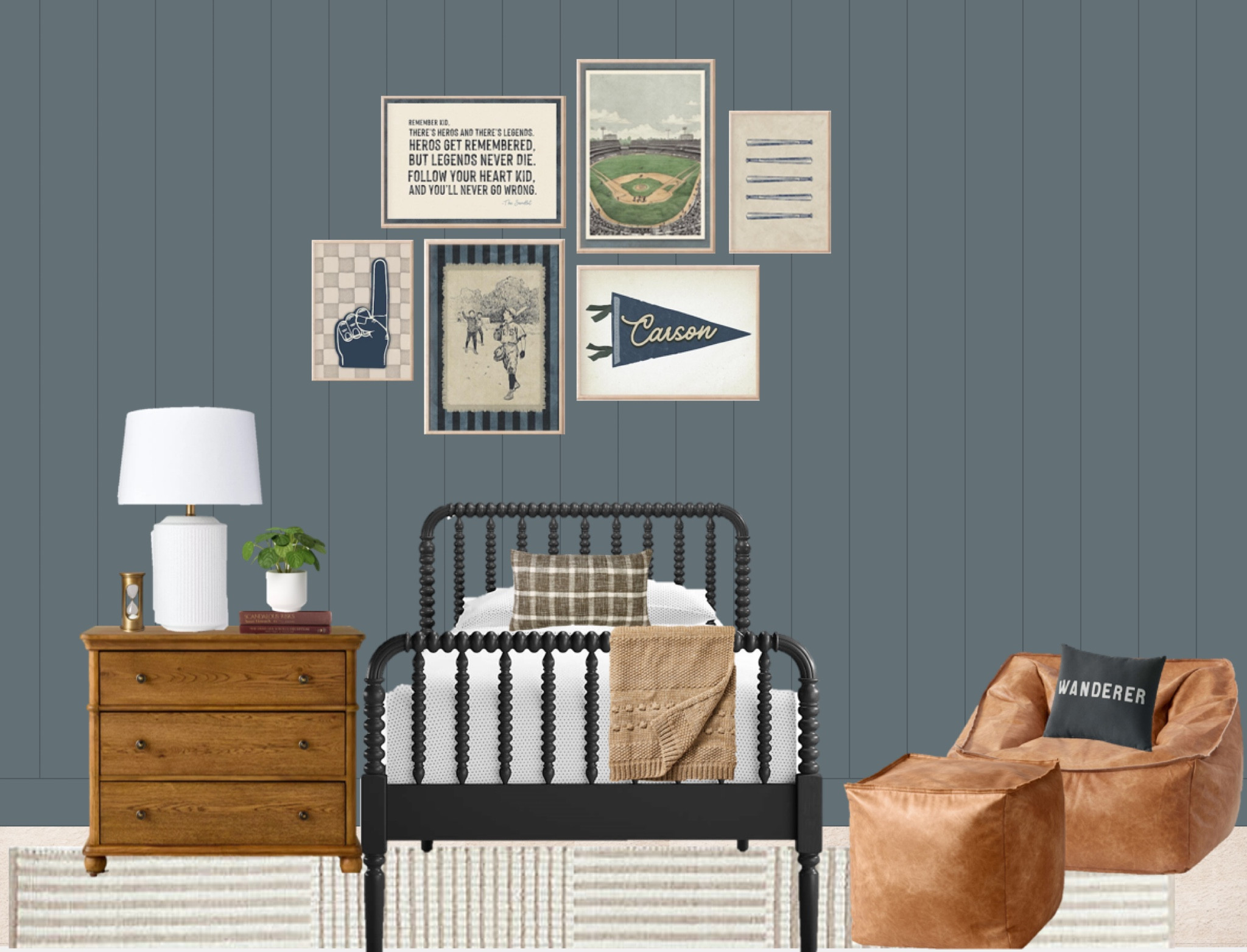 Big boy room 🩵 Landon says he loves it