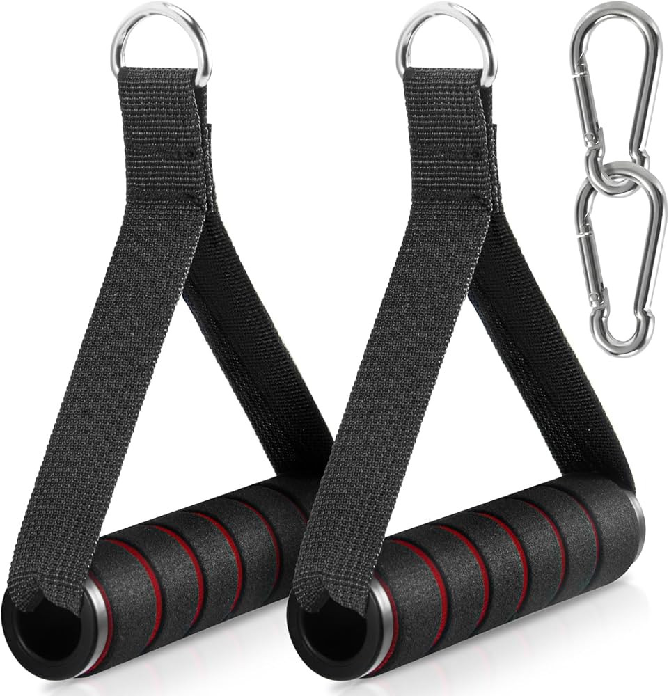 2 Pack Upgraded Exercise Handles, Gym Handle Equipment for Cable Machine Attachments, Strength Tr... | Amazon (US)