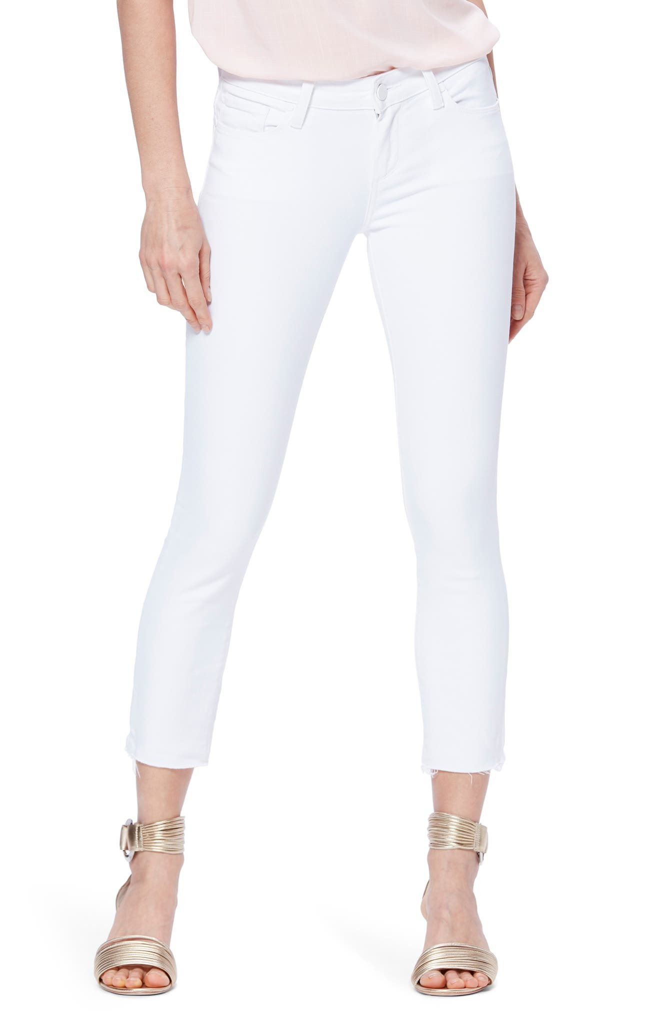 Skyline Crop Raw Hem Skinny Jeans | Nordstrom