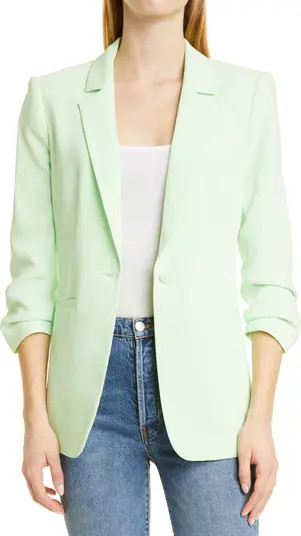 Khloe Ruched Sleeve Blazer | Nordstrom