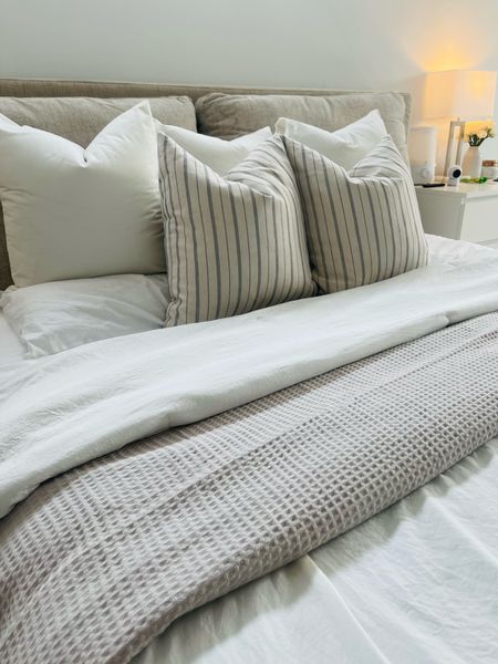 Click the photo to shop bedding and pillow inserts. 

#LTKhome #LTKfamily #LTKstyletip