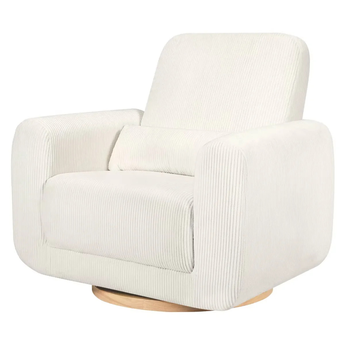 Tuba Extra Wide Swivel Glider - Ivory Corduroy | REBEL (formerly Rebelstork)