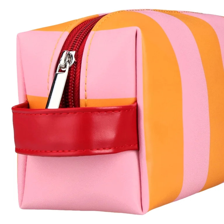 Pen + Gear Pink Orange Stripe Pencil Pouch, Pink/Orange, Educational Level: Perfect for Students ... | Walmart (US)