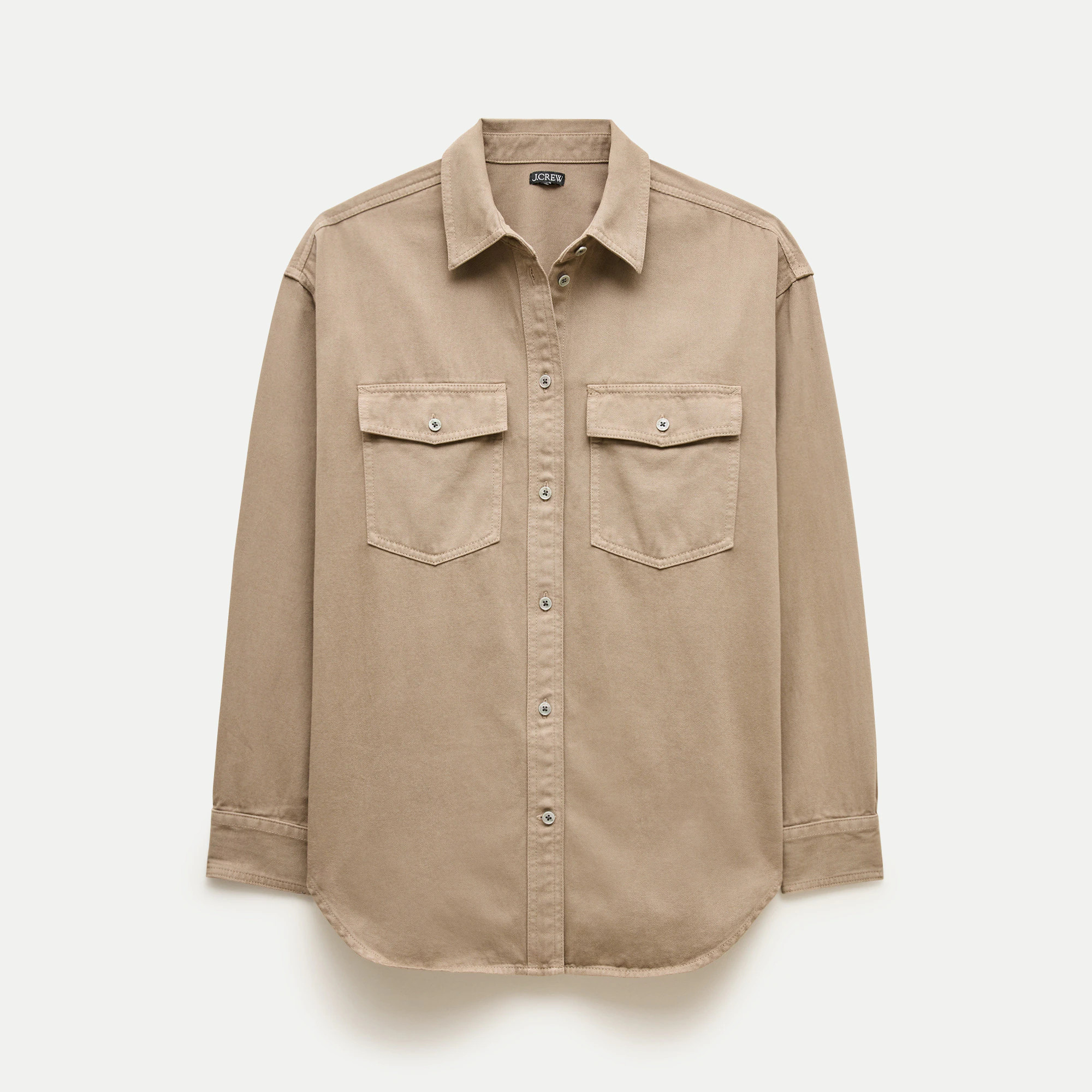 Étienne oversized button-up shirt in cotton twill | J. Crew US