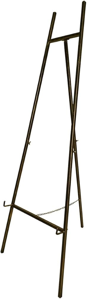 Metal Easel Stand with Chain Support for Mirror,Iron Floor Easels for Display Wedding Sign,58 Inc... | Amazon (US)