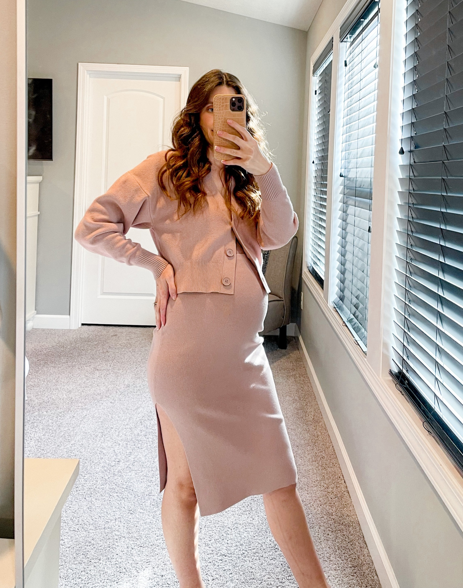 Express knit 3 piece set sold separately. Each piece fits tts and is so comfortable with lots of stretch for my growing 31 week belly! Great pieces to help you transition into spring! 

My phone case is a favorite from Ideal of Sweden. You can also try my code: thedarkplum at Ideal of Sweden for a discount off your order.  

#LTKbump #LTKworkwear #LTKSeasonal