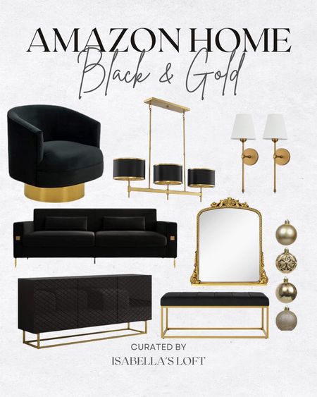 Amazon Home • Black & Gold 

Christmas, Christmas Decor, Gift Guide, Christmas tree, Garland, Media Console, Living Home Furniture, Bedroom Furniture, stand, cane bed, cane furniture, floor mirror, arched mirror, cabinet, home decor, modern decor, kitchen pendant lighting, unique lighting, Console Table, Restoration Hardware Inspired, ceiling lighting, black light, brass decor, black furniture, modern glam, entryway, living room, kitchen, throw pillows, wall decor, accent chair, dining room, home decor, rug, coffee table

#LTKSeasonal #LTKhome #LTKstyletip