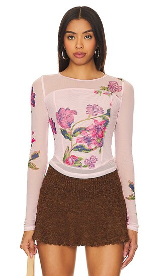 Bettys Garden Top In Pink Combo | Revolve Clothing (Global)