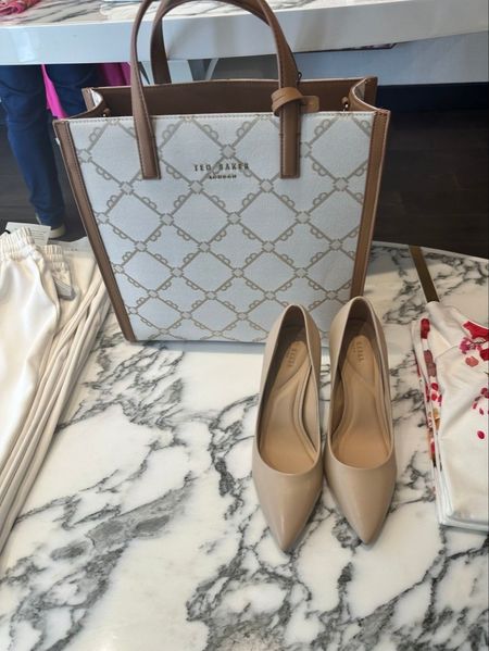 Gorgeous bag and pumps combination for the office. Ted Baker shoes are extremely comfortable on my feet, one of the few brands that I can wesr for hours and this bag is roomy enough for all that is needed without being bulky. 

#LTKstyletip #LTKitbag #LTKshoecrush