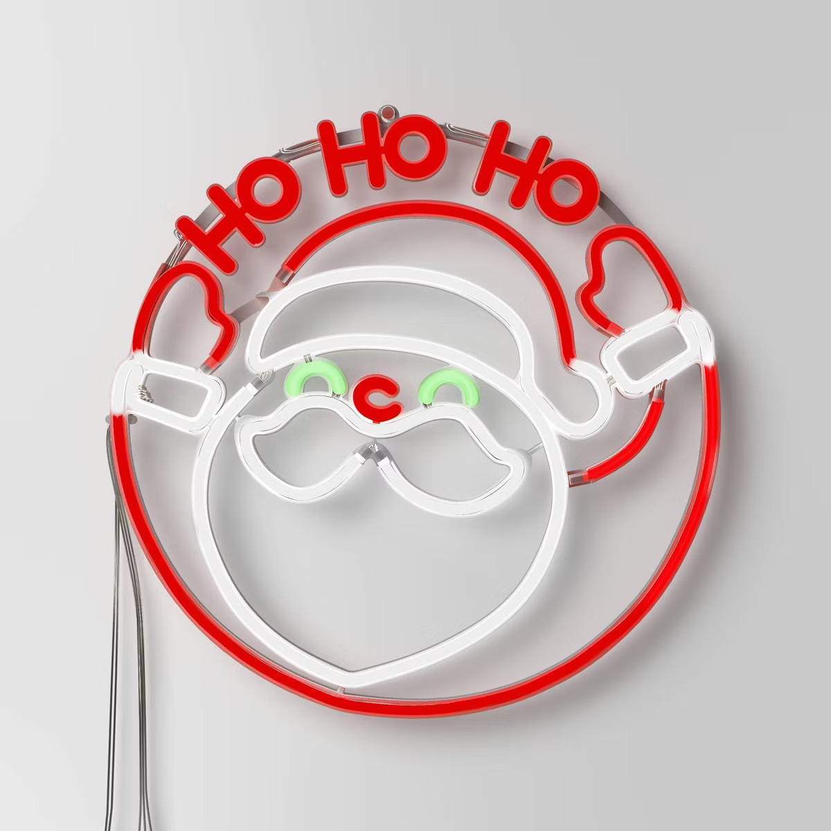 LED Animated Christmas Neon Santa Hangable Sign White/Red/Green - Wondershop™ | Target