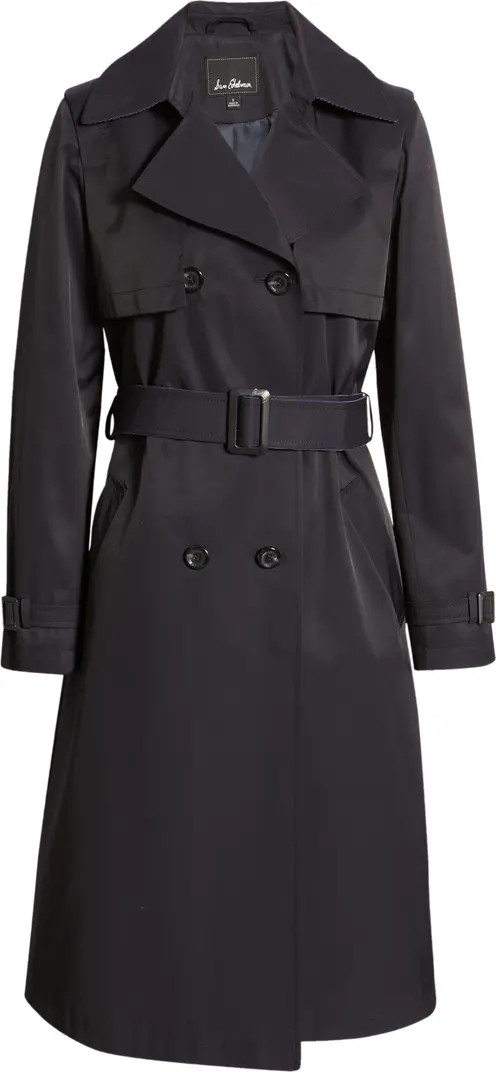 Water Repellent Double Face Cotton Blend Trench Coat | Nordstrom