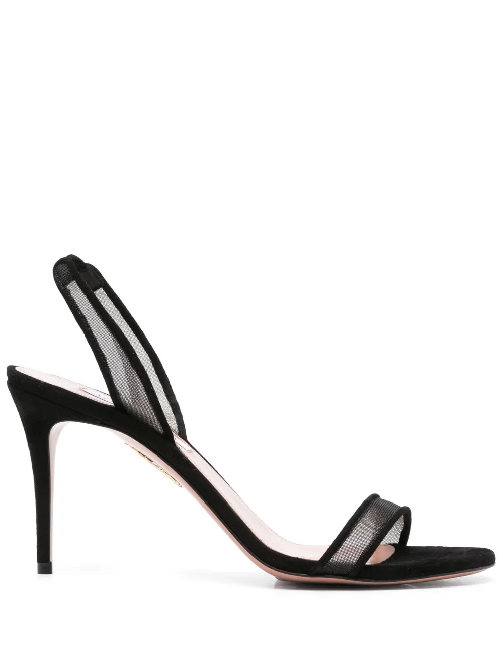 Aquazzura 85mm So Nude Sandals | Black | FARFETCH JO | Farfetch Global