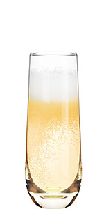 Stemless Champagne Flutes - Crystal Glass Flutes, Hand Blown - Set of 6 Stemless Mimosa Glasses, ... | Amazon (US)