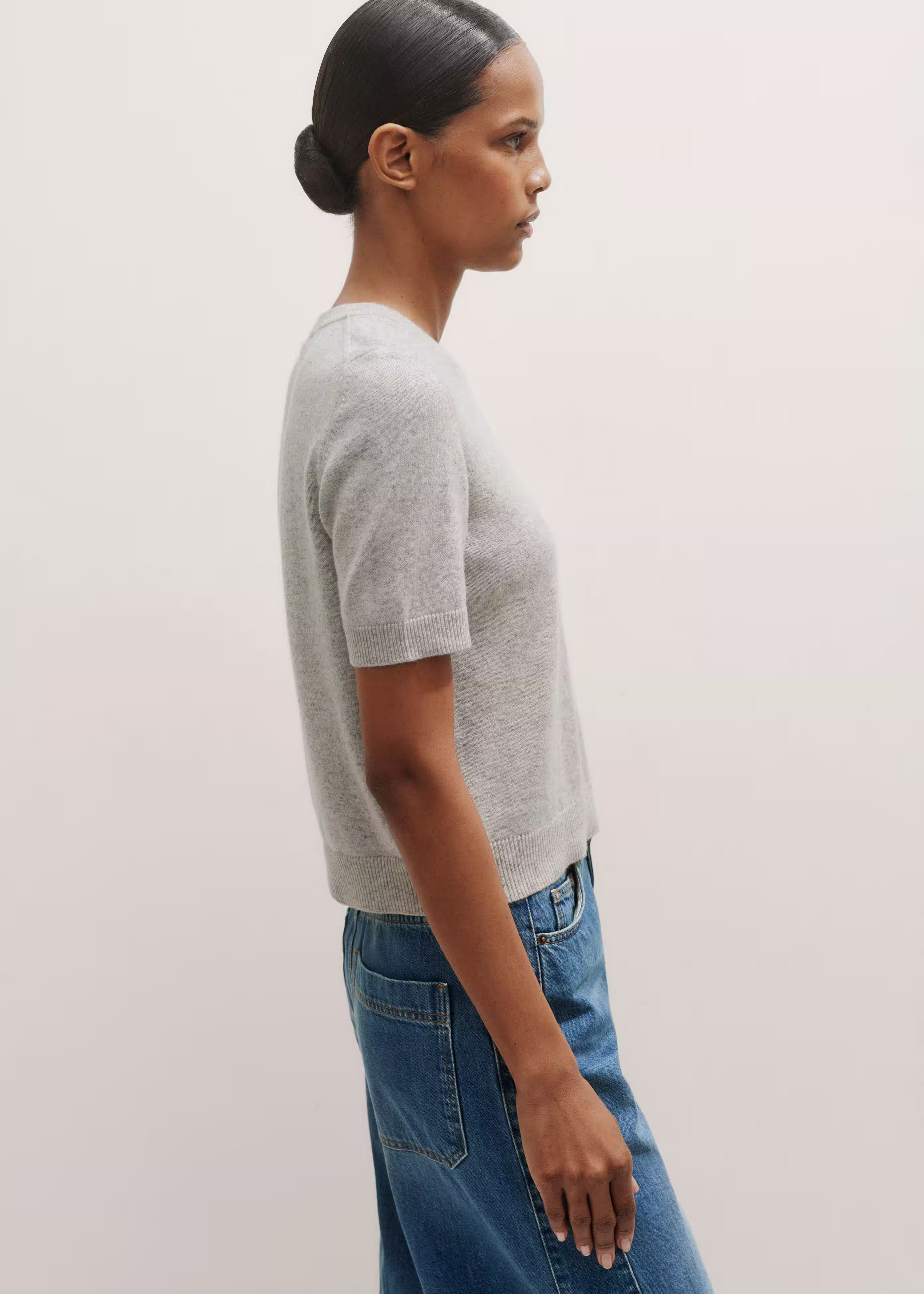 Cashmere Crop Tee Cashmere | ME+EM Global (Excluding US)