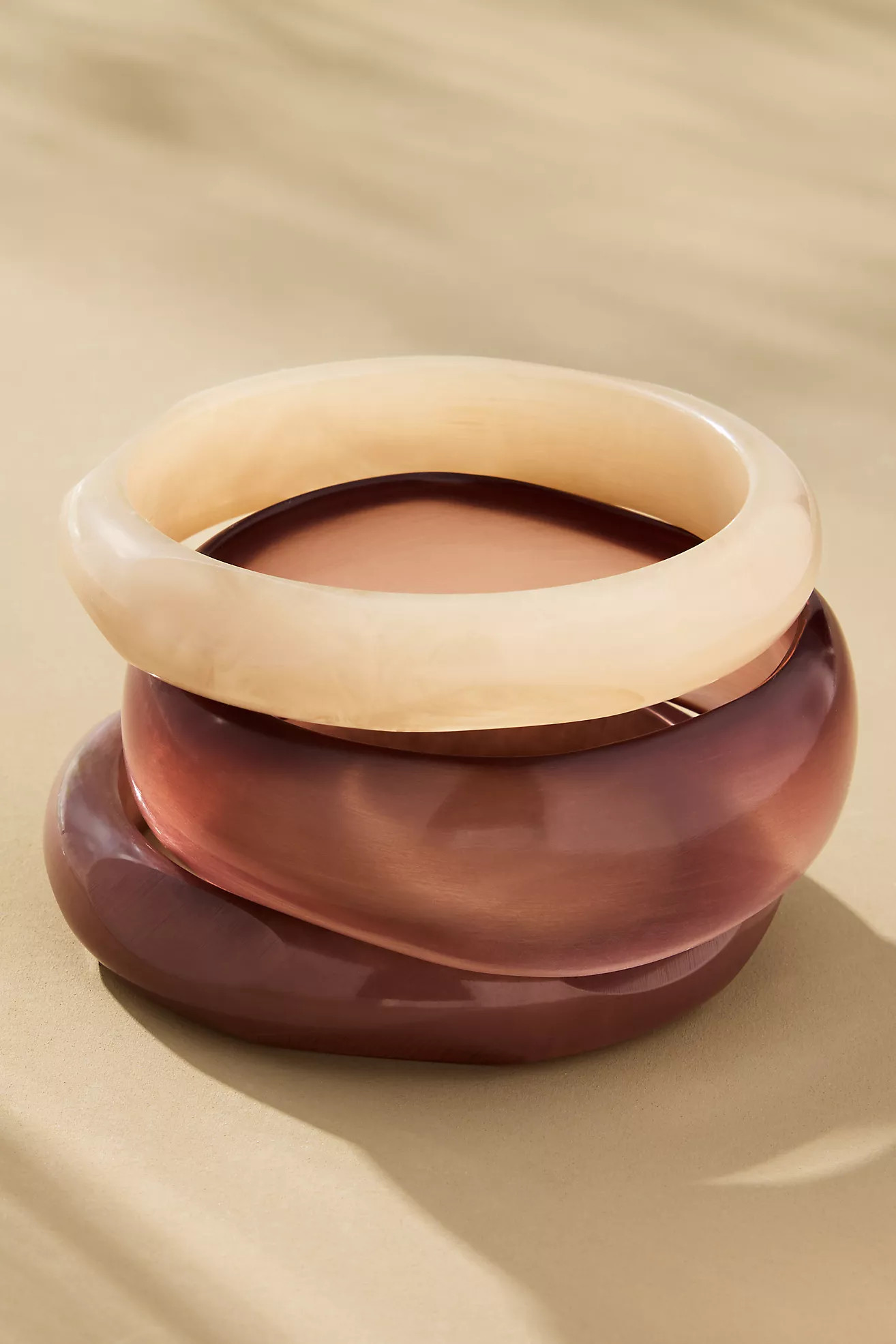 Round Bangle Bracelets, Set of 3 | Anthropologie (US)