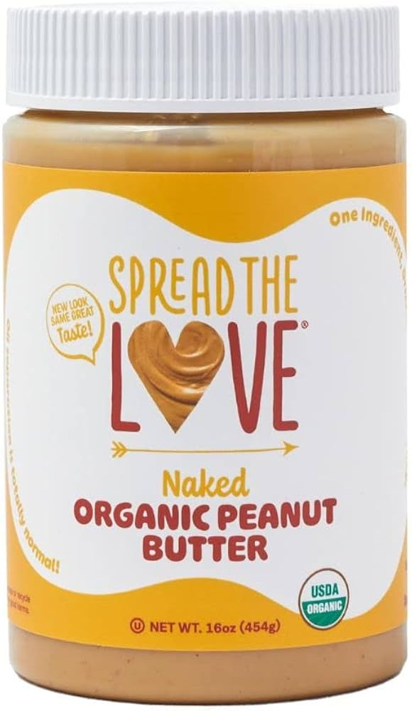 Spread The Love NAKED Organic Peanut Butter, 16 Ounce (Organic, All Natural, Vegan, Gluten-free, ... | Amazon (US)