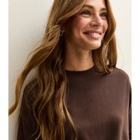 Women's Brown Premium Cotton Long Sleeve T-Shirt New Look | New Look (UK)