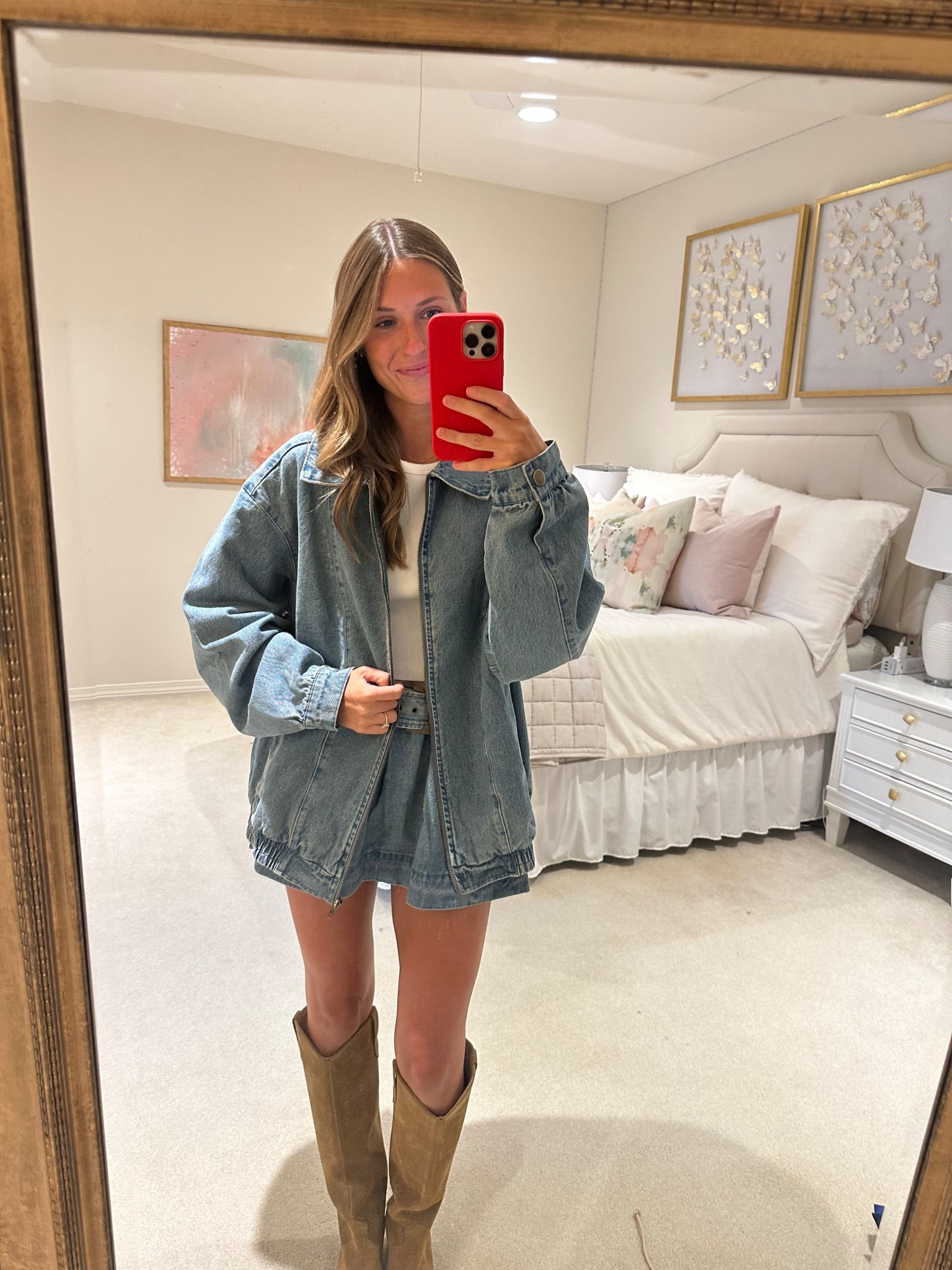 Denim on denim 🤍 

#LTKSeasonal #LTKStyleTip