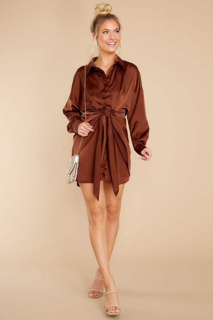 Smooth Talking Copper Dress | Red Dress 